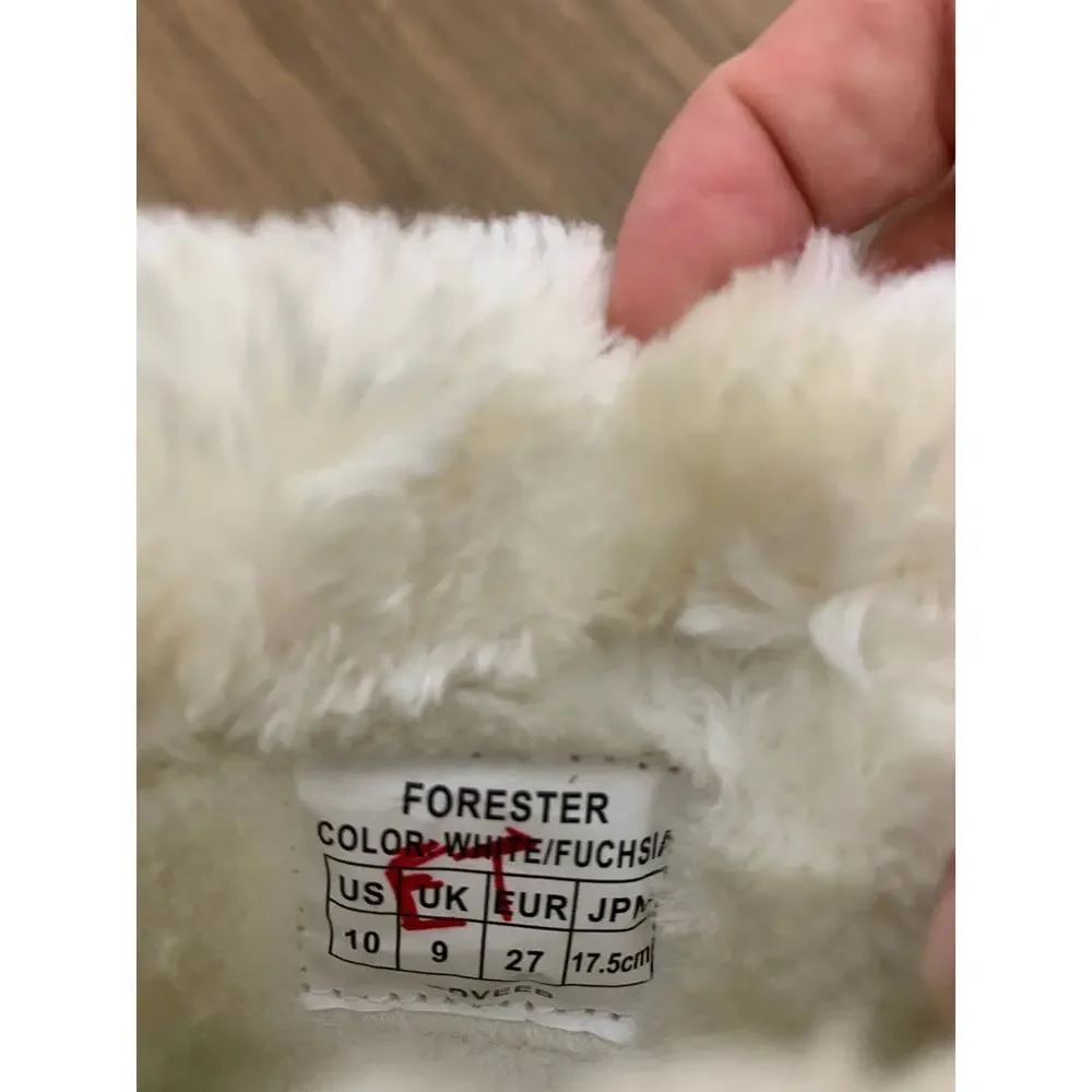 Girls Dream Pairs Pink Fuzzy Snow Boots Childrens Sz 10